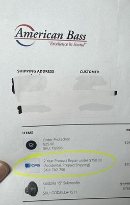 American Bass Godzilla 15" Subwoofer 4700W RMS 12000W D1 Ohm – Open Box #8