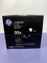 Dual Pack Genuine HP 05A CE505D Black Toner 07/08/2025 for P2035 P2055 CE505A used