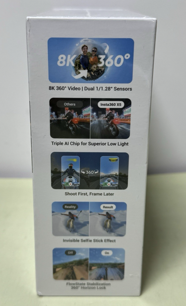 Insta360 X5 Waterproof 8K 360° Action Camera - New Sealed #3