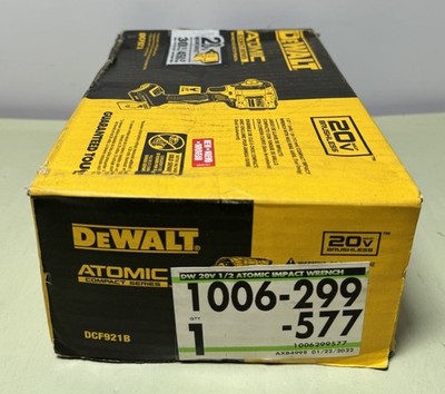 DeWALT 20V 1/2" Compact Impact Wrench Brushless Atomic Hog Ring 20 Volt DCF921B #2