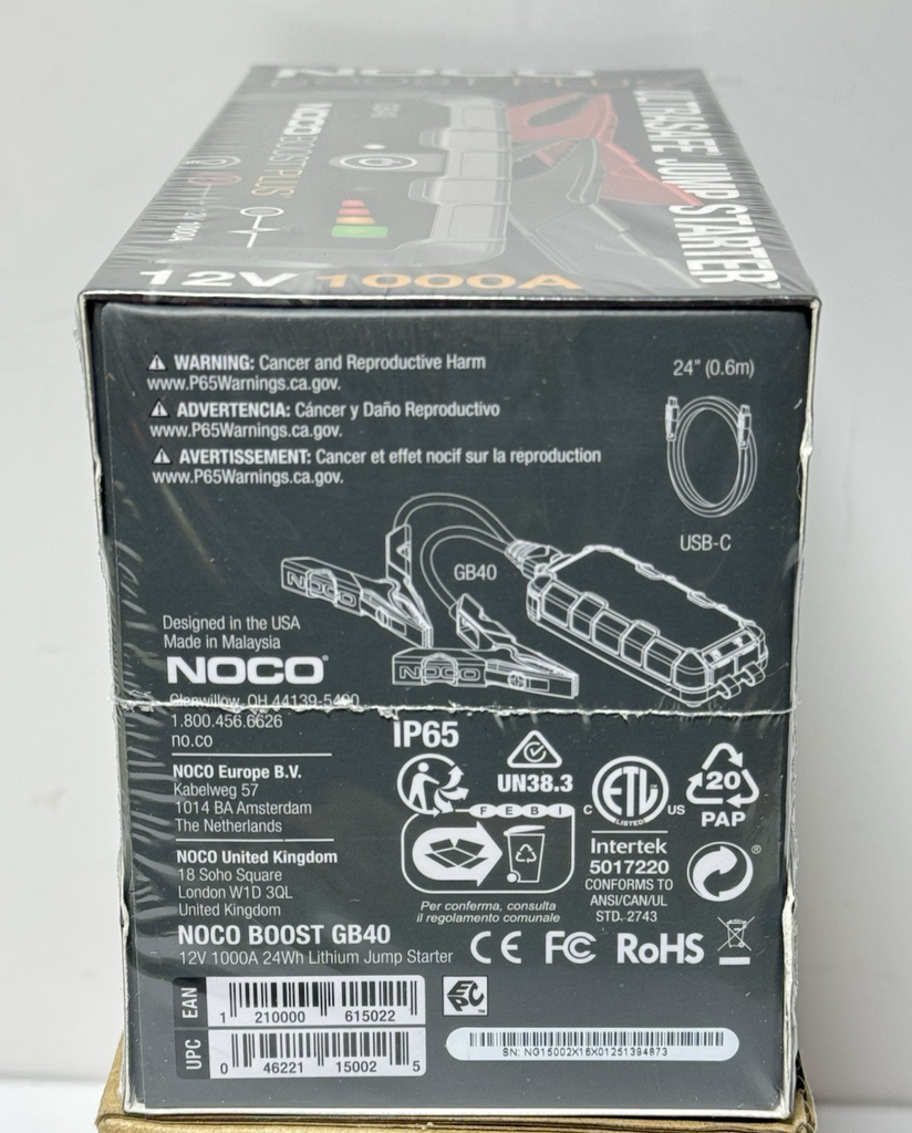NOCO Boost Plus GB40 1000A 12V UltraSafe Portable Lithium Battery Jump Starter #4