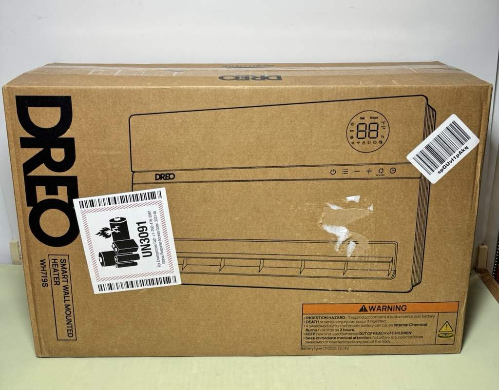 Dreo Smart Wall Heater Electric 1500W Adjustable Thermostat Oscillation Timer #2