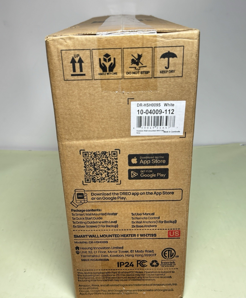 Dreo Smart Wall Heater Electric 1500W Adjustable Thermostat Oscillation Timer #4