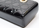 Christian Dior Lady D-Joy Bag Cannage Quilt Patent Small Black -No Strap in Boston, MA
