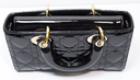 Christian Dior Lady D-Joy Bag Cannage Quilt Patent Small Black -No Strap – photo-1