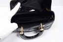 Christian Dior Lady D-Joy Bag Cannage Quilt Patent Small Black -No Strap – photo-2