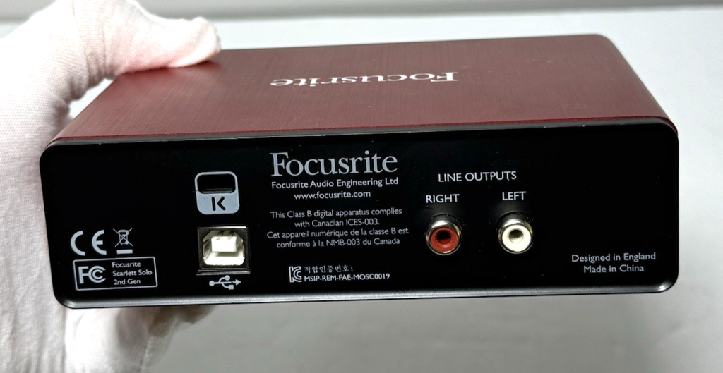 Focusrite Scarlett Solo (1st Gen) USB Audio Interface w/ Studio CM25 MKII Mic #6