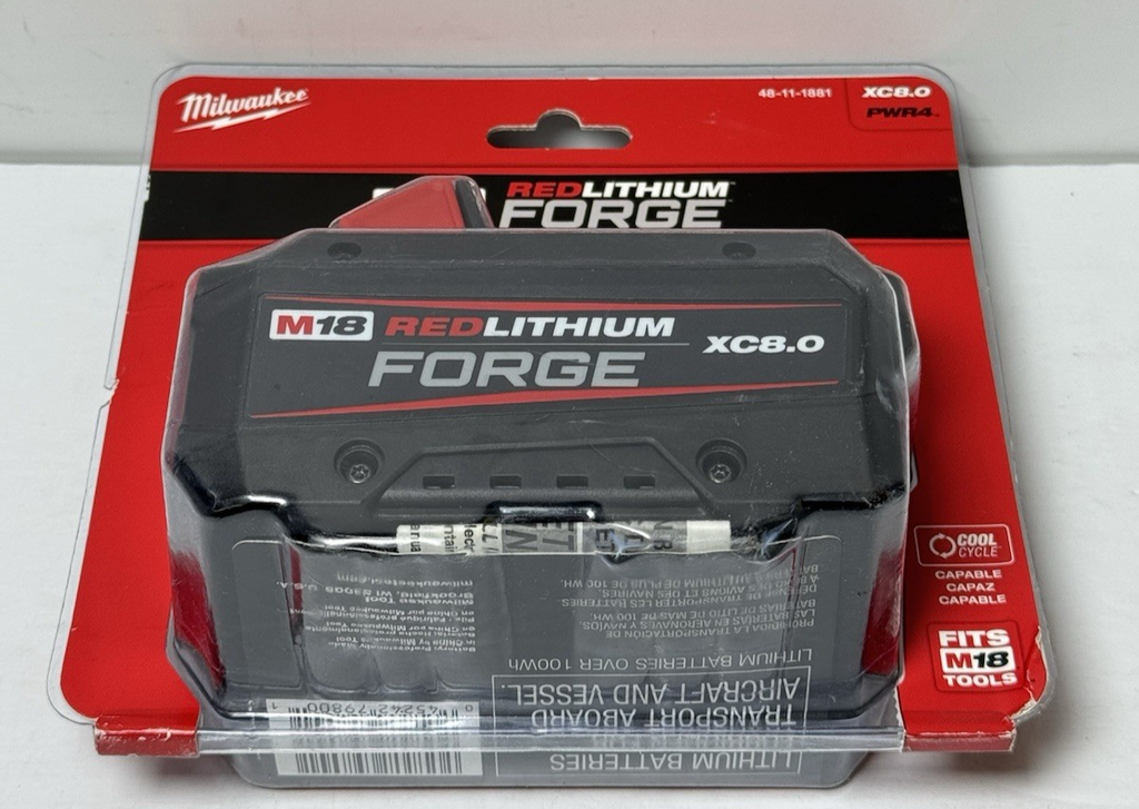 Milwaukee M18 REDLITHIUM FORGE XC8.0 8.0 Ah OEM Battery Pack 48-11-1881 #3