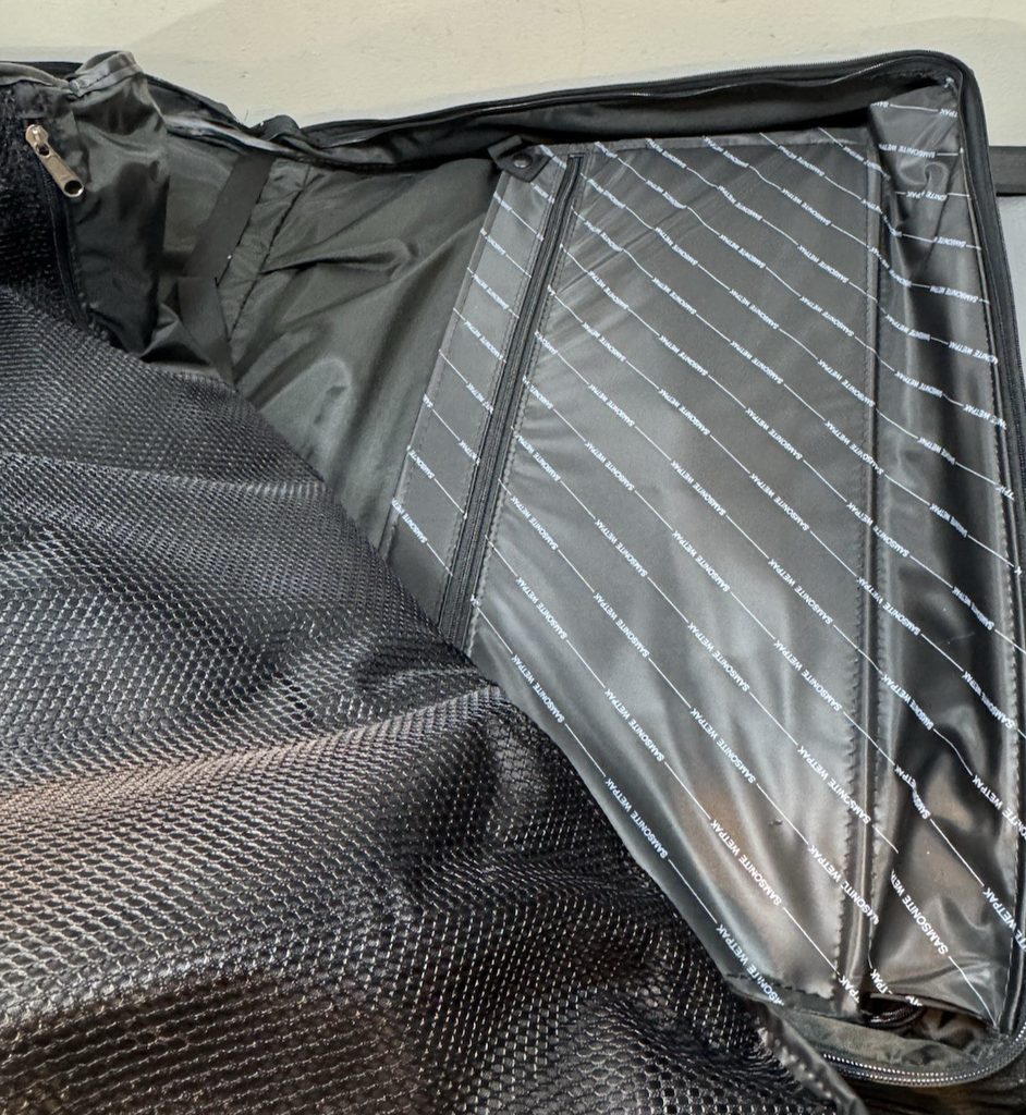 Samsonite Rolling Garment Bag w/ Wheels 42" Black Travel Suit Carry Case #8