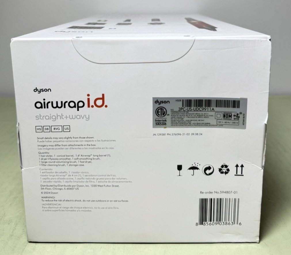 Dyson  Airwrap i.d. Multi-styler & Dryer Straight+Wavy-Red Velvet+Gold-New #1