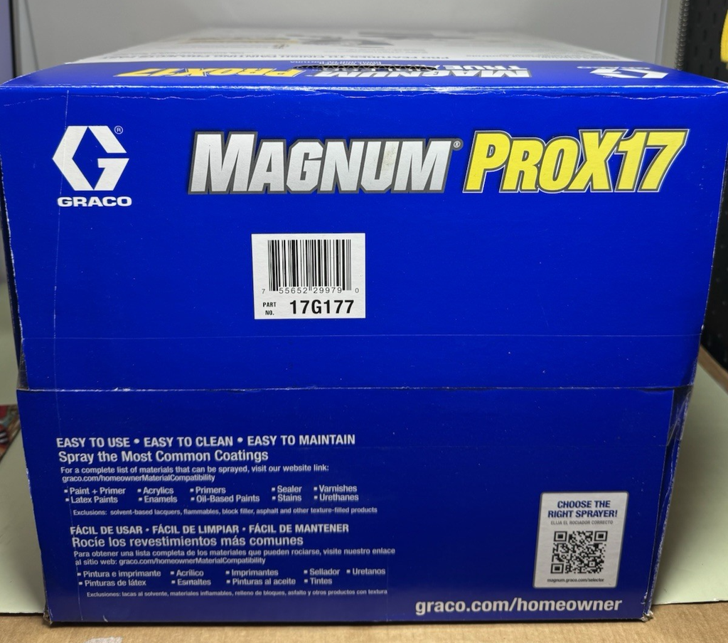 Graco Magnum ProX17 Stand Airless 3000 PSI Paint Sprayer- New Sealed #2