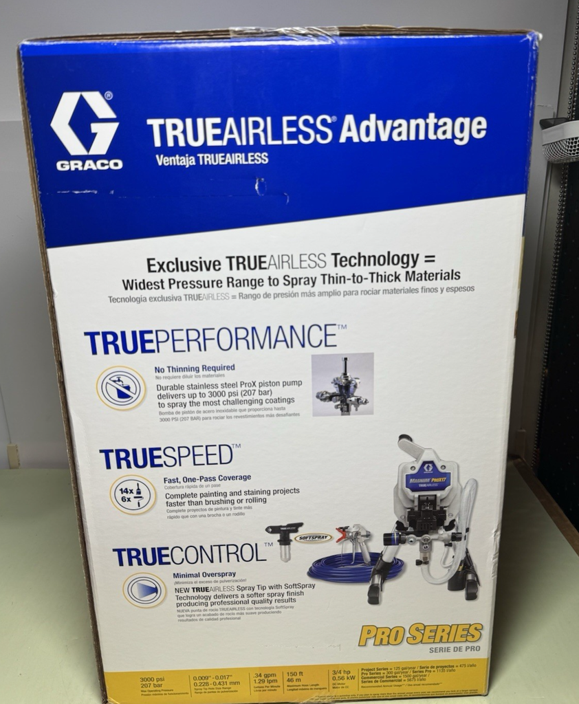 Graco Magnum ProX17 Stand Airless 3000 PSI Paint Sprayer- New Sealed #4