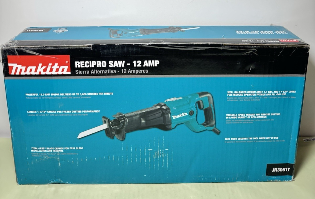 Makita Reciprocating Saw 12 Amps Corded Electric JR3051T-New Sealed #1