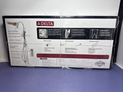 Delta GREYDON ToucH2O Pull-Down Kitchen Faucet 19826TZ-SPSD-DST Silver BRAND NEW #1