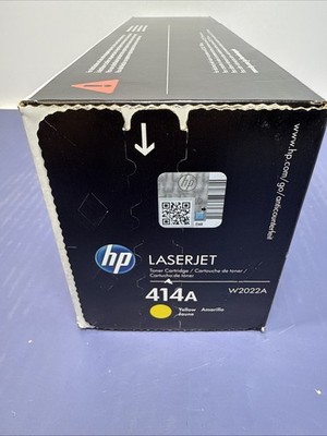 Genuine Original HP 414A Yellow Toner Cartridge W2022A Manufactured 07/25 #2