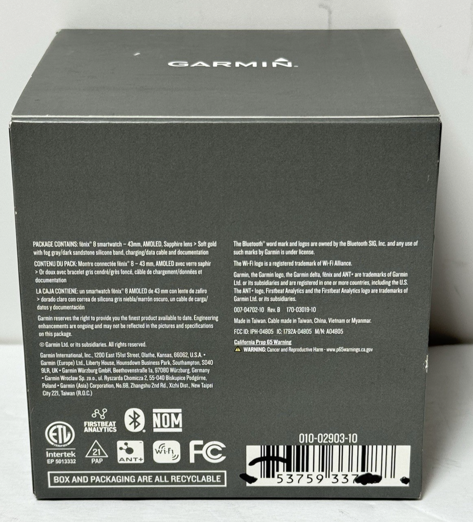 Garmin fenix 8 43mm Sapphire AMOLED GPS Smartwatch Soft Gold-Brand New #1