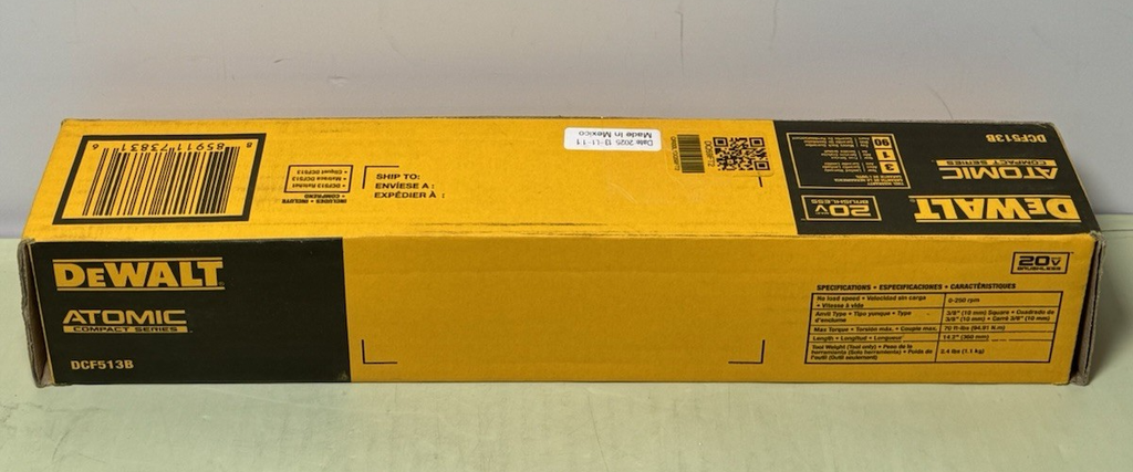 DEWALT DCF513B ATOMIC 20V MAX Ratchet, Brushless, 3/8 in Tool Only - New Sealed #3