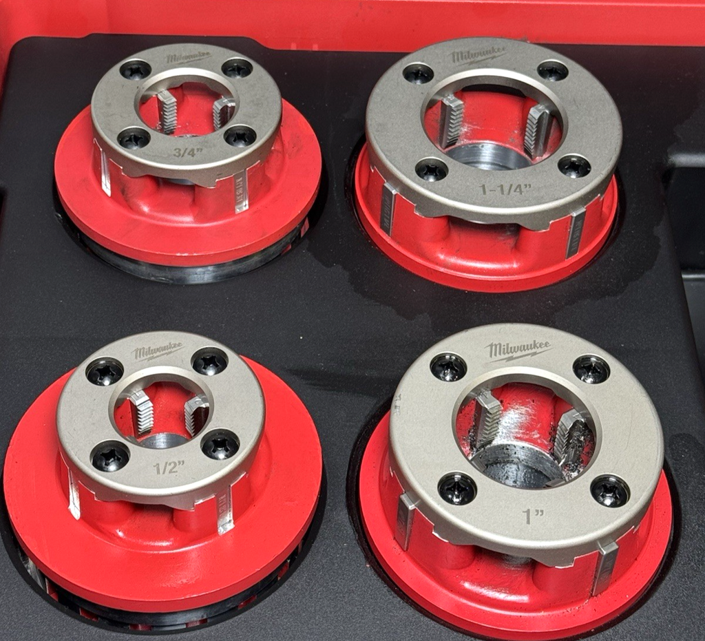 Milwaukee 48-36-1060 1/2"-2" High Speed NPT Forged Aluminum Die Head PACKOUT Kit #1