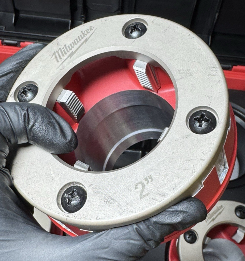 Milwaukee 48-36-1060 1/2"-2" High Speed NPT Forged Aluminum Die Head PACKOUT Kit #13