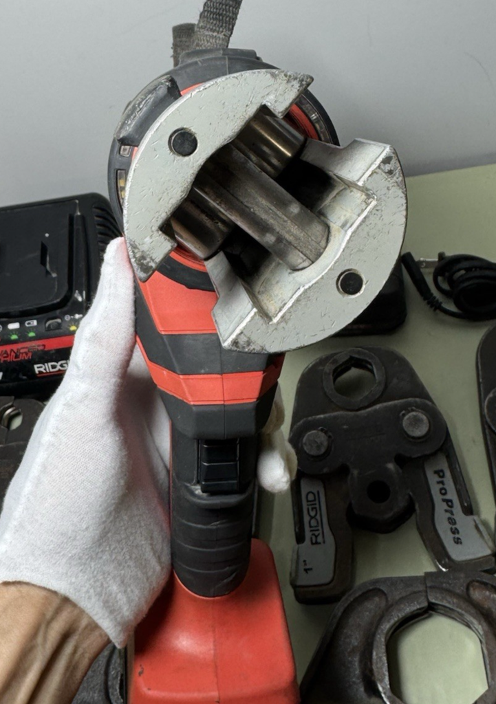 RIDGID RP 350 PRESS TOOL KIT W/ Batts&Charger  1/2" - 2" PROPRESS JAWS - Tested #3