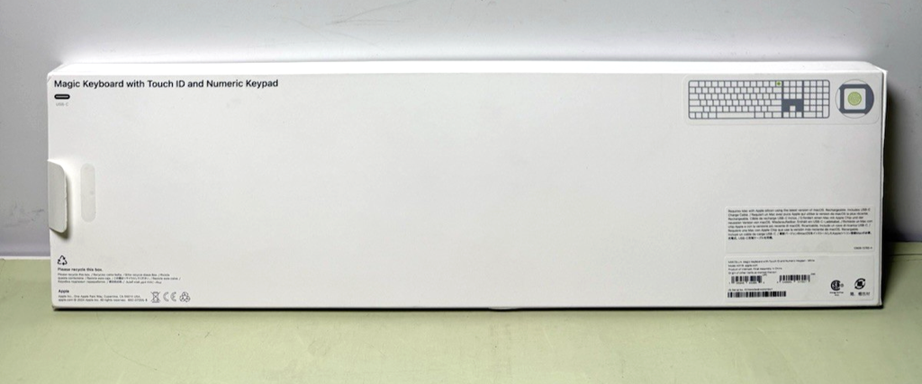 Apple Magic Keyboard with Touch ID and Numeric Keypad - White MXK73LL/A #1