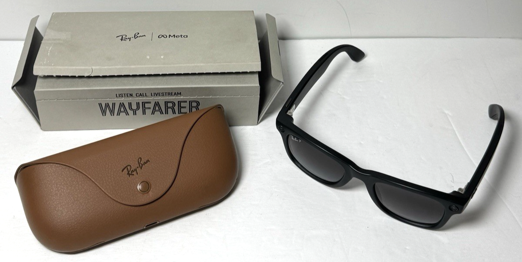 Ray-Ban Meta AI Wayfarer Sunglasses RW4008 601ST3 53 Matte Black #6