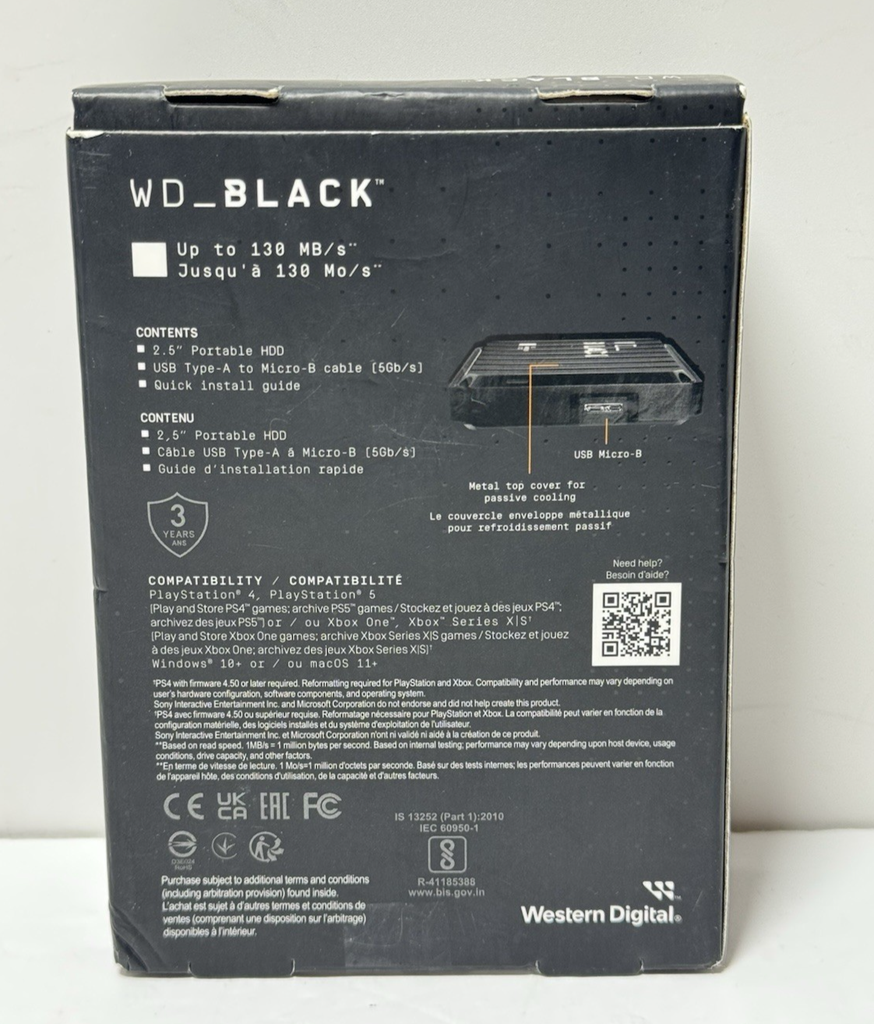 WD_BLACK 5TB P10 Game Drive Portable External Hard Drive HDD-WDBA3A0050BBK-WESN #1