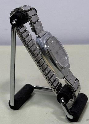 Vintage Timex Automatic 1983 E-Line 34mm Silver Dial w/ Speidel Bracelet Works #2