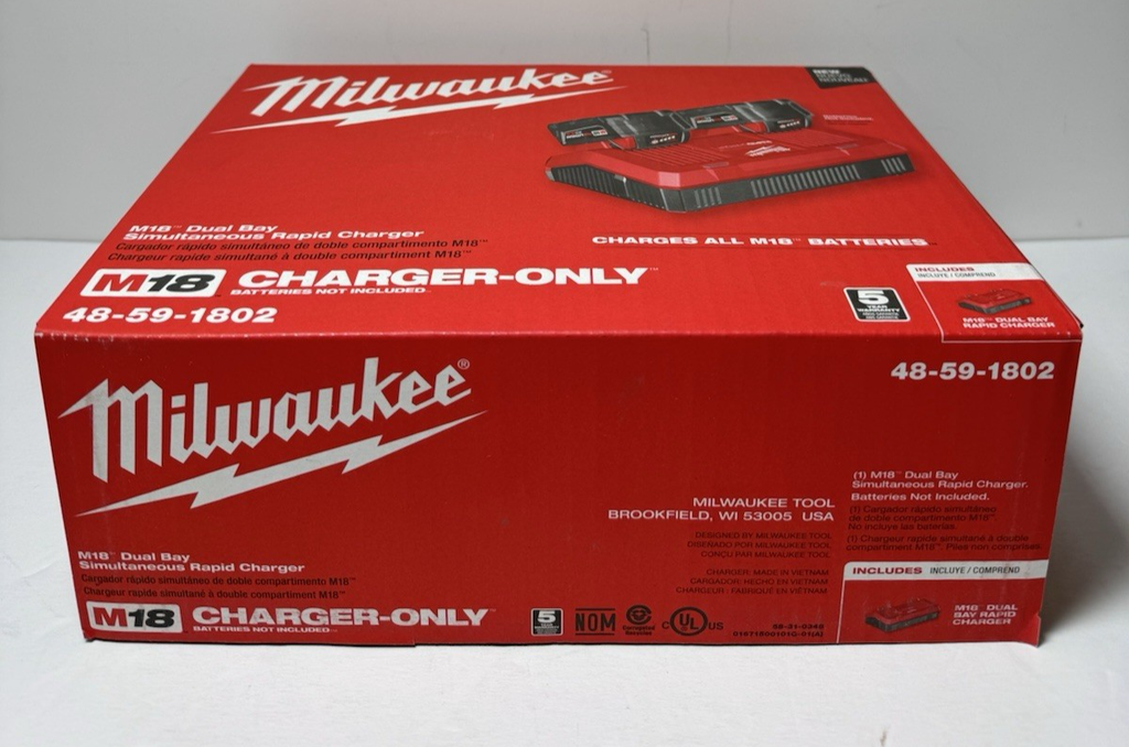 Milwaukee 48-59-1802 M18 18-Volt Lithium Dual Bay Simultaneous Rapid Charger #3