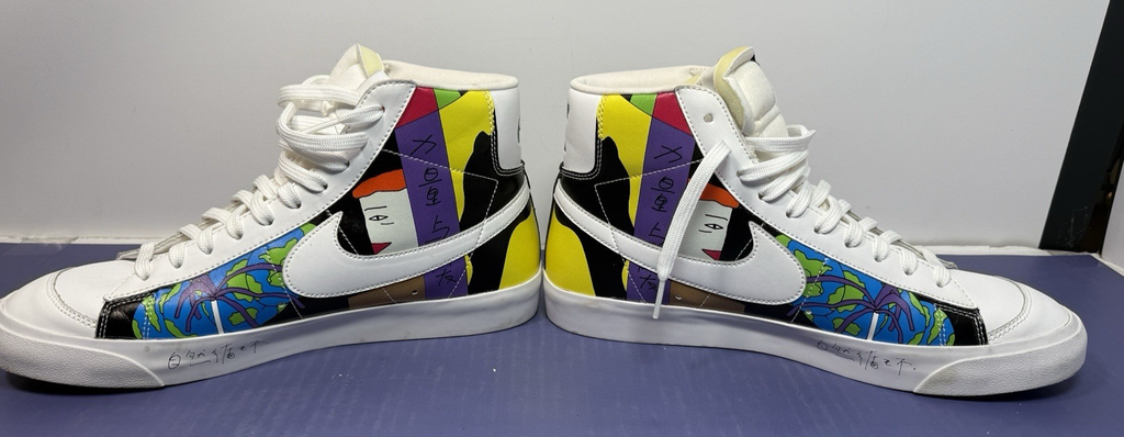 Ruohan Wang xNike Blazer ’77 Flyleather Mid Multicolor CZ3775-900 US MEN'S SZ 11 #2