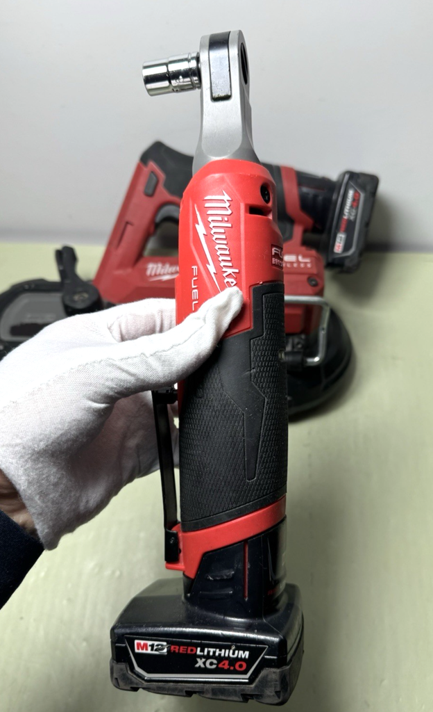 Milwaukee M12 FUEL Combo 2529-20 Band Saw 3453-20 Impact 2567-20 Ratchet w/batt #4