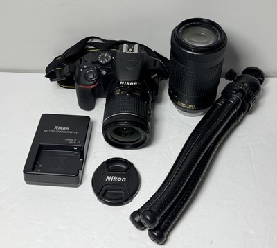 Nikon D3500 24.2MP Camera w/ 18-55mm, 70-300mm Lenses, *2326 Shutter* #1