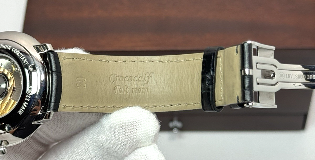 Frederique Constant Slimline Automatic FC-306S4S6 Mens Silver Dial Black Slim #8