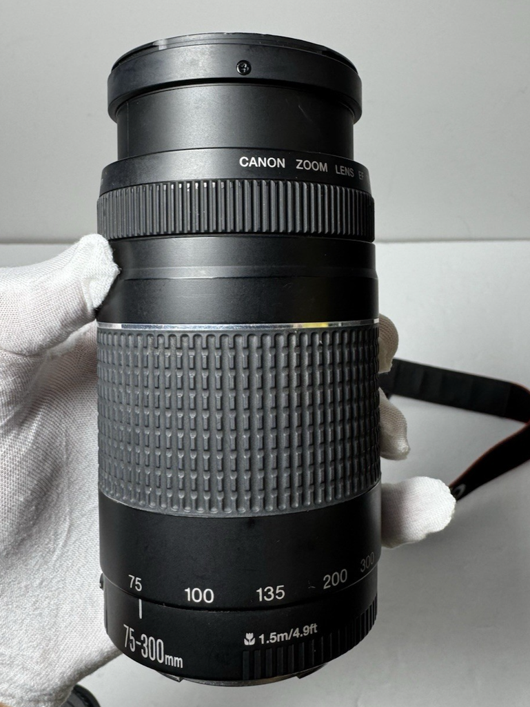 Canon EOS Rebel T5 DSLR Camera with 18-55mm, 75-300mm lens, batt-charger #3