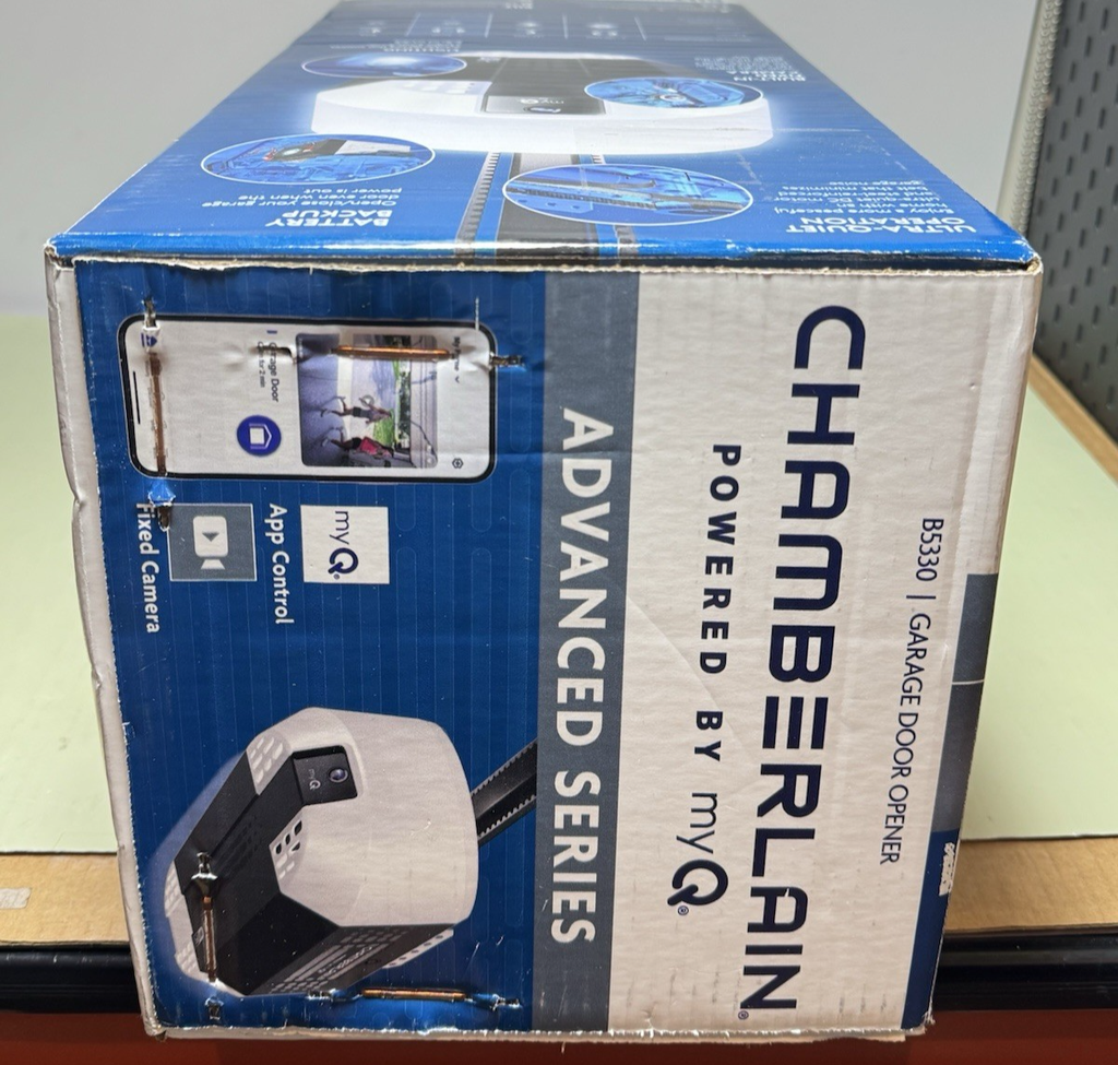 Chamberlain 1 HP Smart Belt Drive Garage Door Opener with Battery Backup -B5330 #6