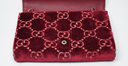 Gucci Dionysus Velvet GG Monogram Chain Wallet Red purchase