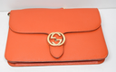 Gucci Leather Interlocking G Medium Shoulder Bag in the color Sun Orange buy