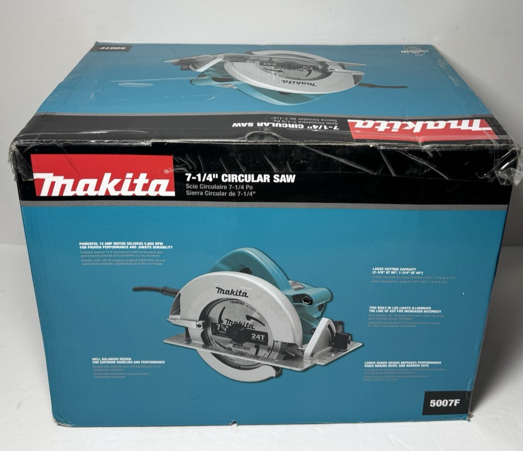 Makita 5007F 15A 7-1/4" Corded Circular Saw - New #4
