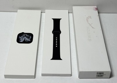 Apple Watch Series 11 46MM Jet Black Aluminum w/Aftermarket Band-Unlocked #3