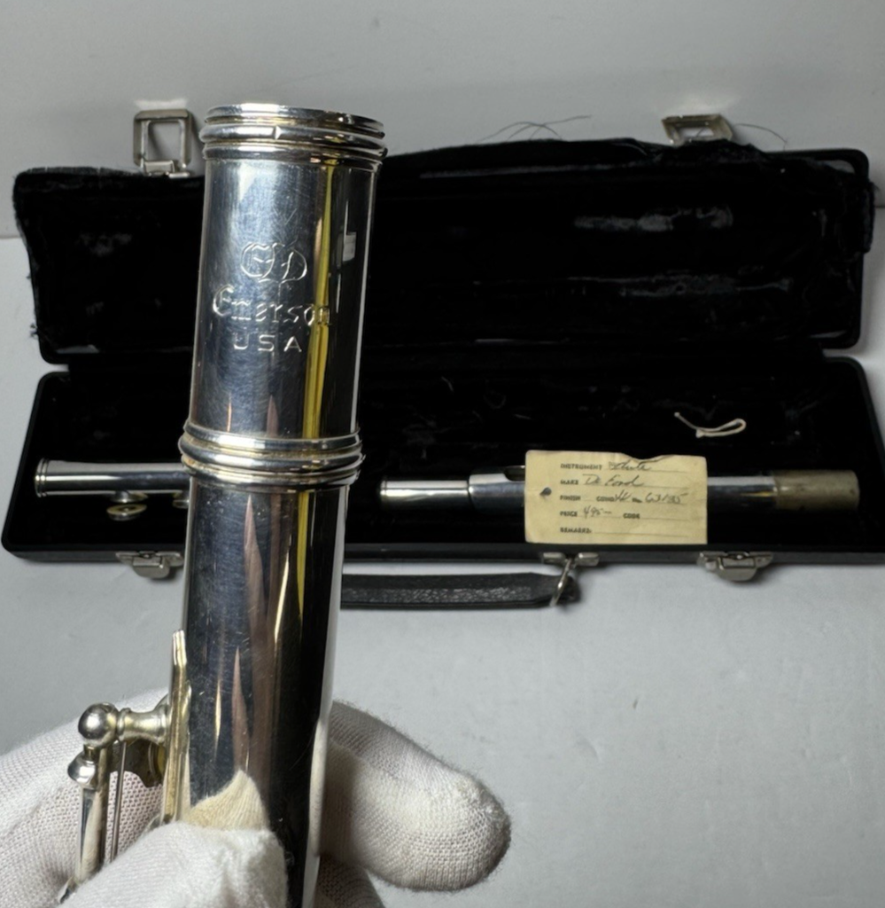 Emerson USA Student Flute Silver-Plated C Foot w/ Hard Case #4