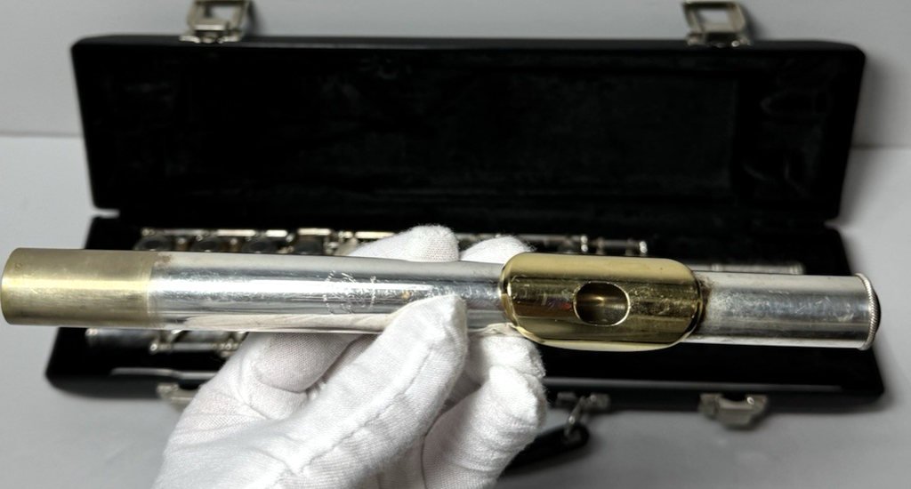 Gemeinhardt 12SP Student Flute Silver-Plated C Foot w/ Hard Case #8