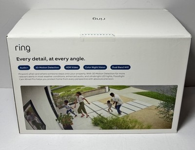 Ring Floodlight Cam Wired Pro White-New Sealed #1