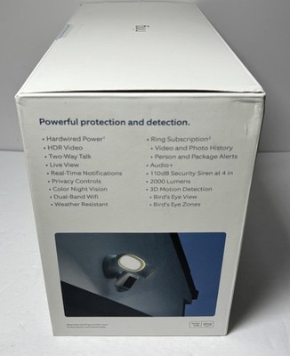 Ring Floodlight Cam Wired Pro White-New Sealed #3