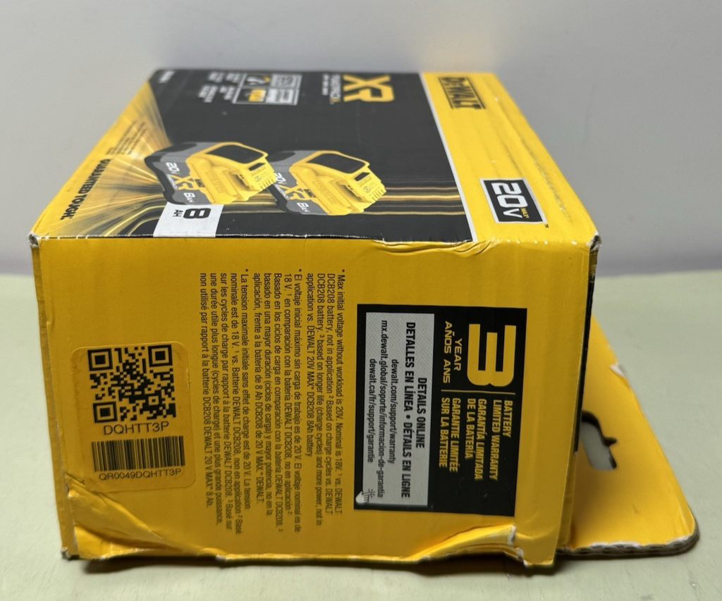 DeWALT DCB2108-2 20V MAX XR POWER-Pack Lithium-Ion 8.0Ah Battery (2-Pack) #2
