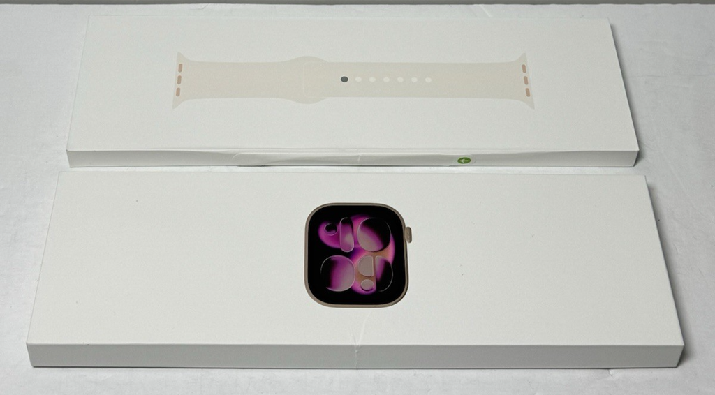 Apple Watch 11 42mm Cell+GPS Rose Gold Case w/Light Blush Band S/M -New #2
