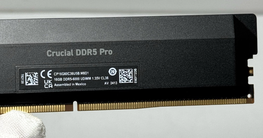 Crucial Pro 32GB (2x16GB) DDR5 6000MHz UDIMM Desktop Memory CP16G60C36U5B.M8D1 #3