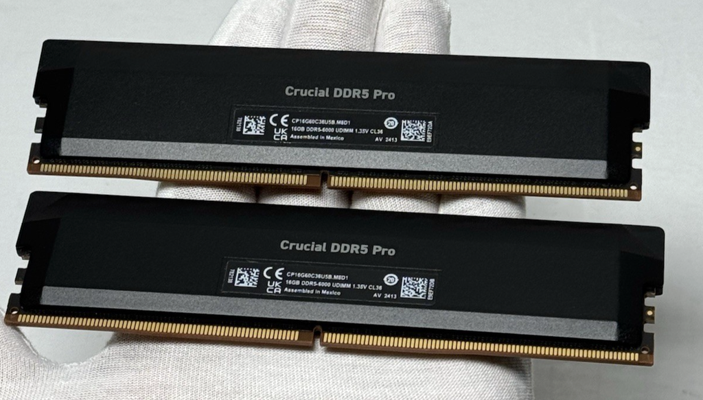 Crucial Pro 32GB (2x16GB) DDR5 6000MHz UDIMM Desktop Memory CP16G60C36U5B.M8D1 #4