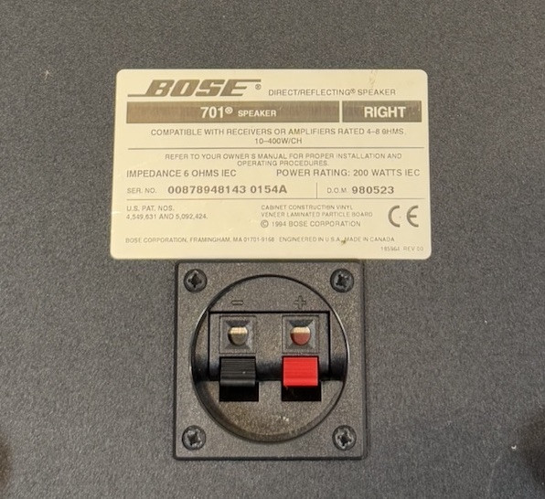 Bose 701 Direct Reflecting Tower Speaker Pair - Left and Right #4