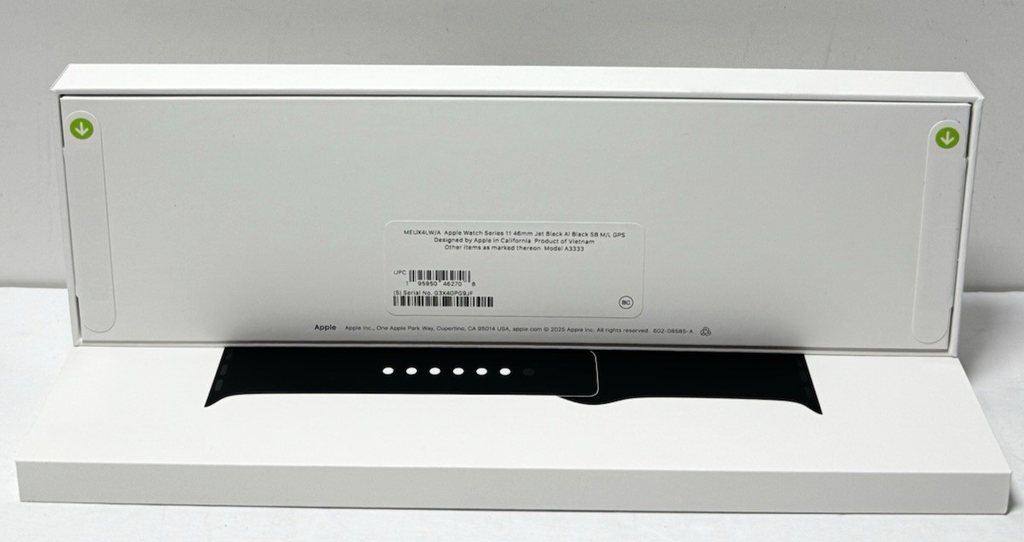 Apple Watch Series 11 46mm GPS Jet Black Case w Black Sport Band M/L MEUX4LW/A #4