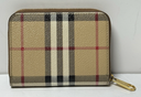 Burberry Small Check Zip Wallet used